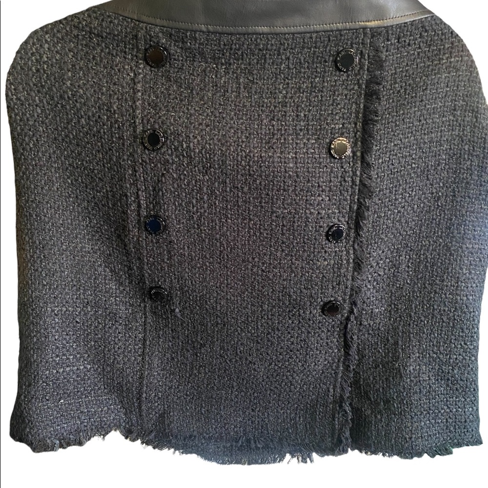 Karl Lagerfeld black button skirt